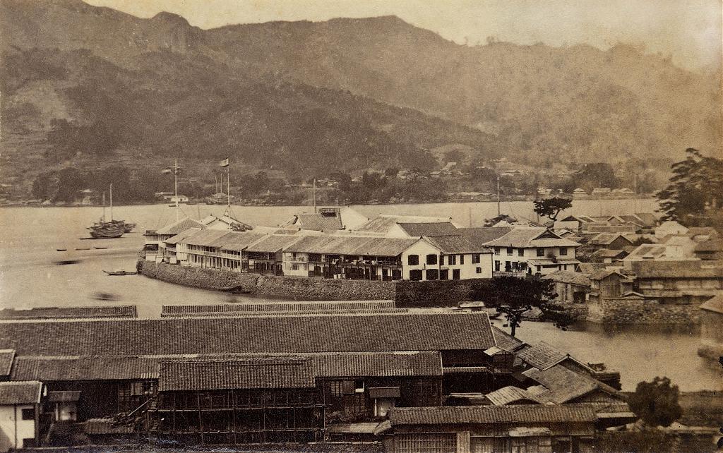 Dejima in Nagasaki, 1865