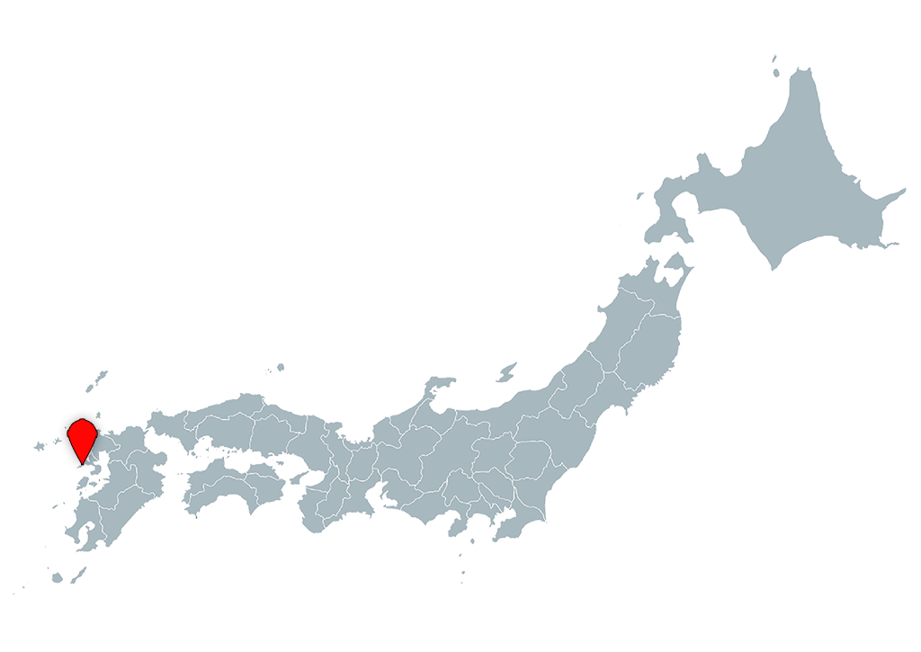 Map of Japan - Nagasaki