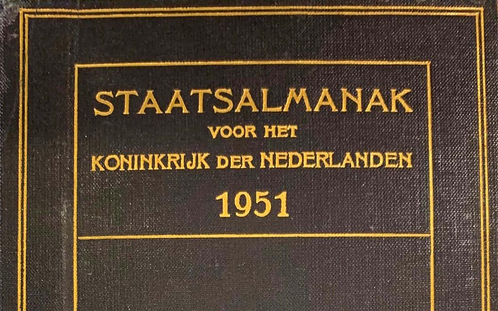Staatsalmanak voor het Koningrijk der Nederlanden 1951