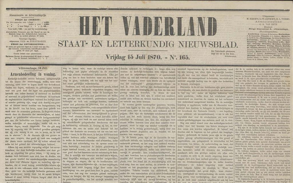 Het vaderland 1870