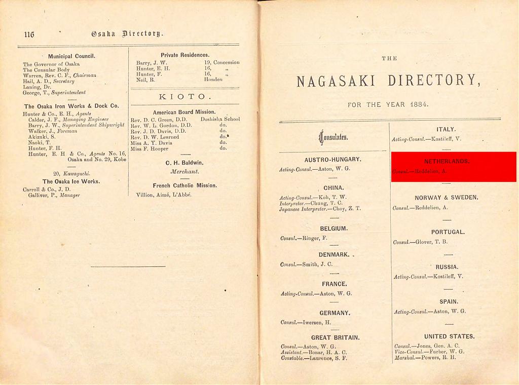 Japan Directory 1884