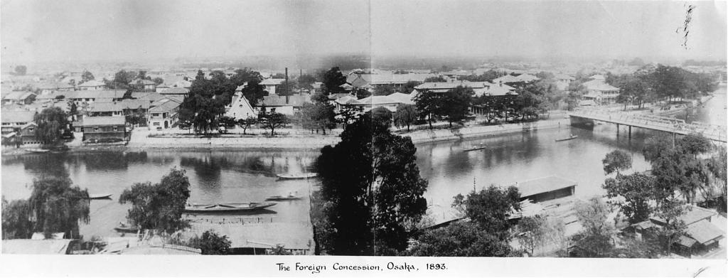 The Kawaguchi Foreign Settlement in Osaka, ca. 1893.