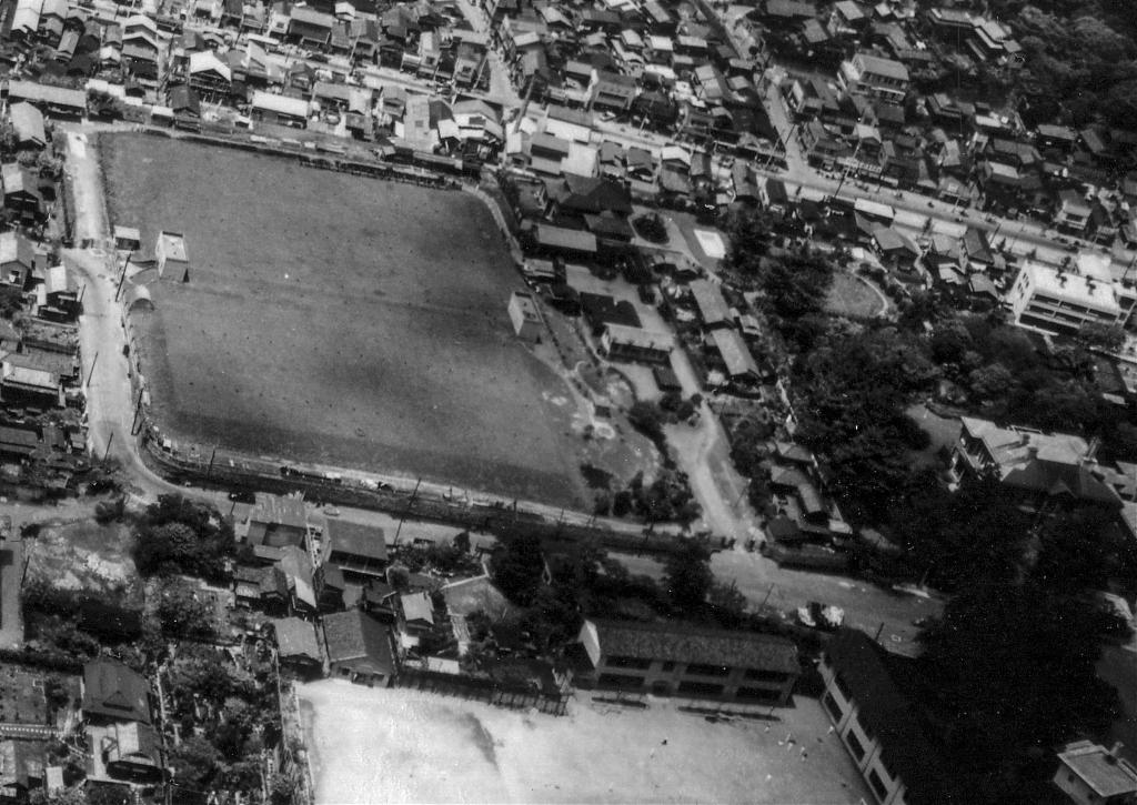 Aerial photograph of the area around the embassy, 1956