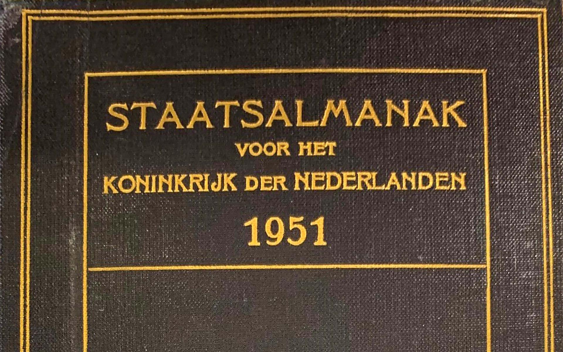 Staatsalmanak voor het Koningrijk der Nederlanden 1951